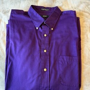 IZOD Men’s Dress Shirt Purple 18‎ 34/35 Long Sleeve